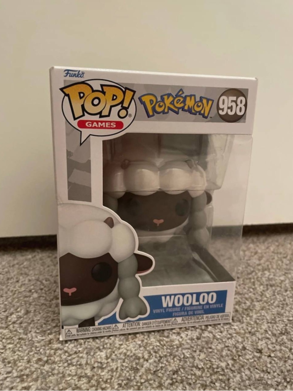 Funko Pop! Games Pokémon Wooloo Vinyl Figure - White & Brown